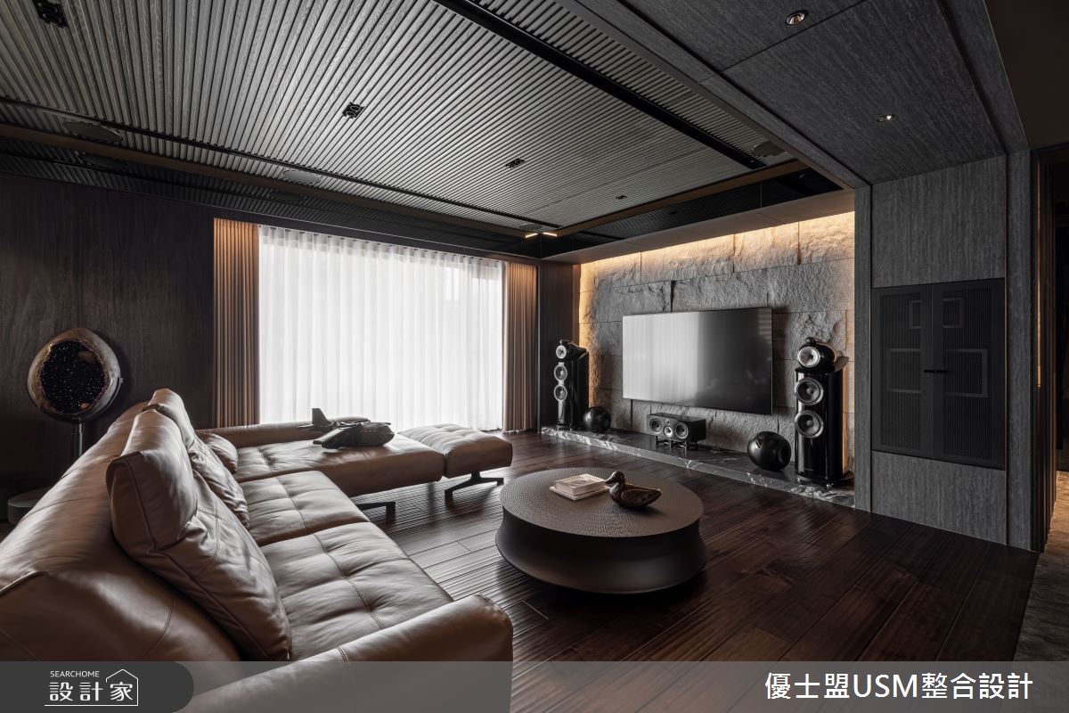 80坪中古屋(5~15年)＿現代風客廳案例圖片＿優士盟整合設計有限公司＿優士盟_35.藝術饗宴80坪現代風之5