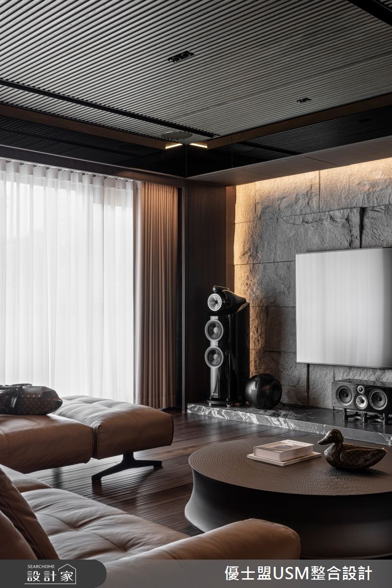 80坪中古屋(5~15年)＿現代風客廳案例圖片＿優士盟整合設計有限公司＿優士盟_35.藝術饗宴80坪現代風之6