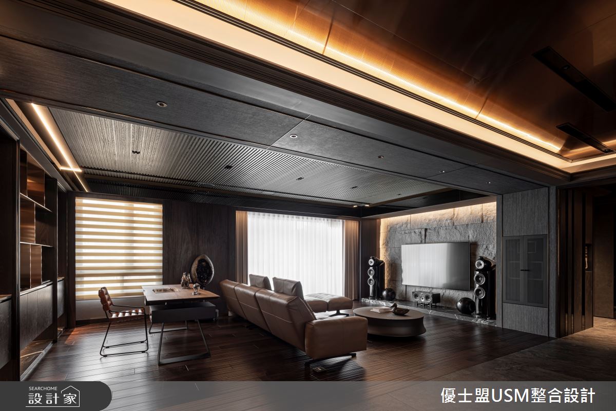 80坪中古屋(5~15年)＿現代風客廳書房工作區案例圖片＿優士盟整合設計有限公司＿優士盟_35.藝術饗宴80坪現代風之8