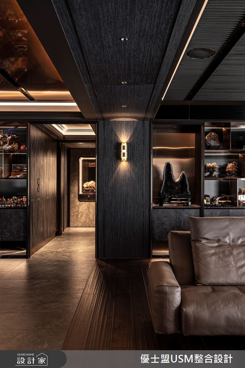 80坪中古屋(5~15年)＿現代風客廳走廊案例圖片＿優士盟整合設計有限公司＿優士盟_35.藝術饗宴80坪現代風之10