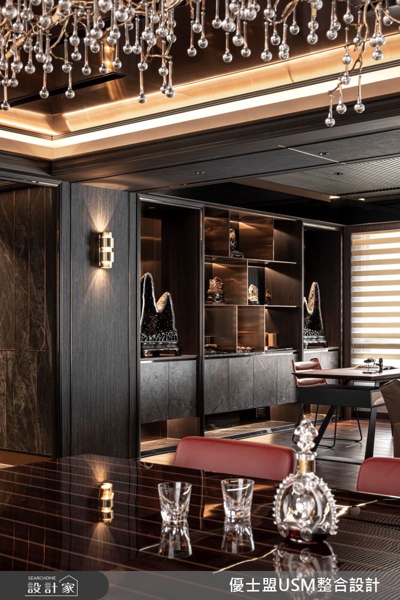 80坪中古屋(5~15年)＿現代風餐廳書房工作區案例圖片＿優士盟整合設計有限公司＿優士盟_35.藝術饗宴80坪現代風之14