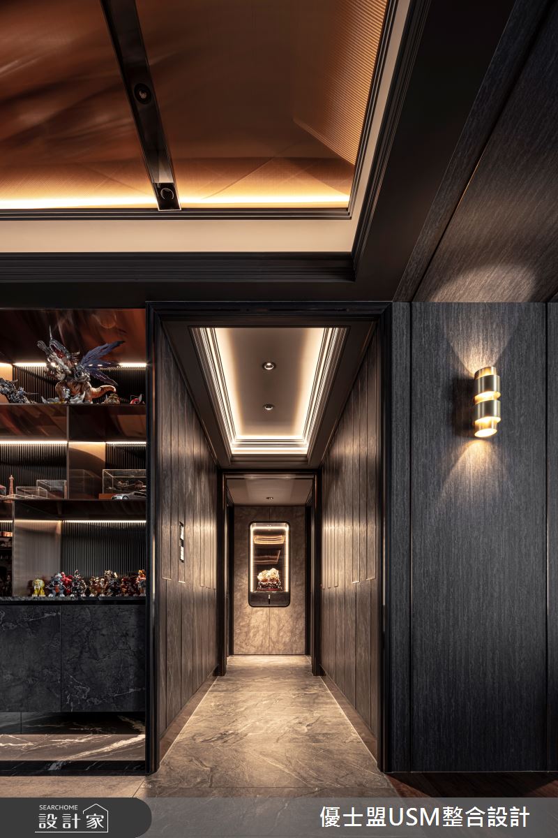 80坪中古屋(5~15年)＿現代風走廊案例圖片＿優士盟整合設計有限公司＿優士盟_35.藝術饗宴80坪現代風之22