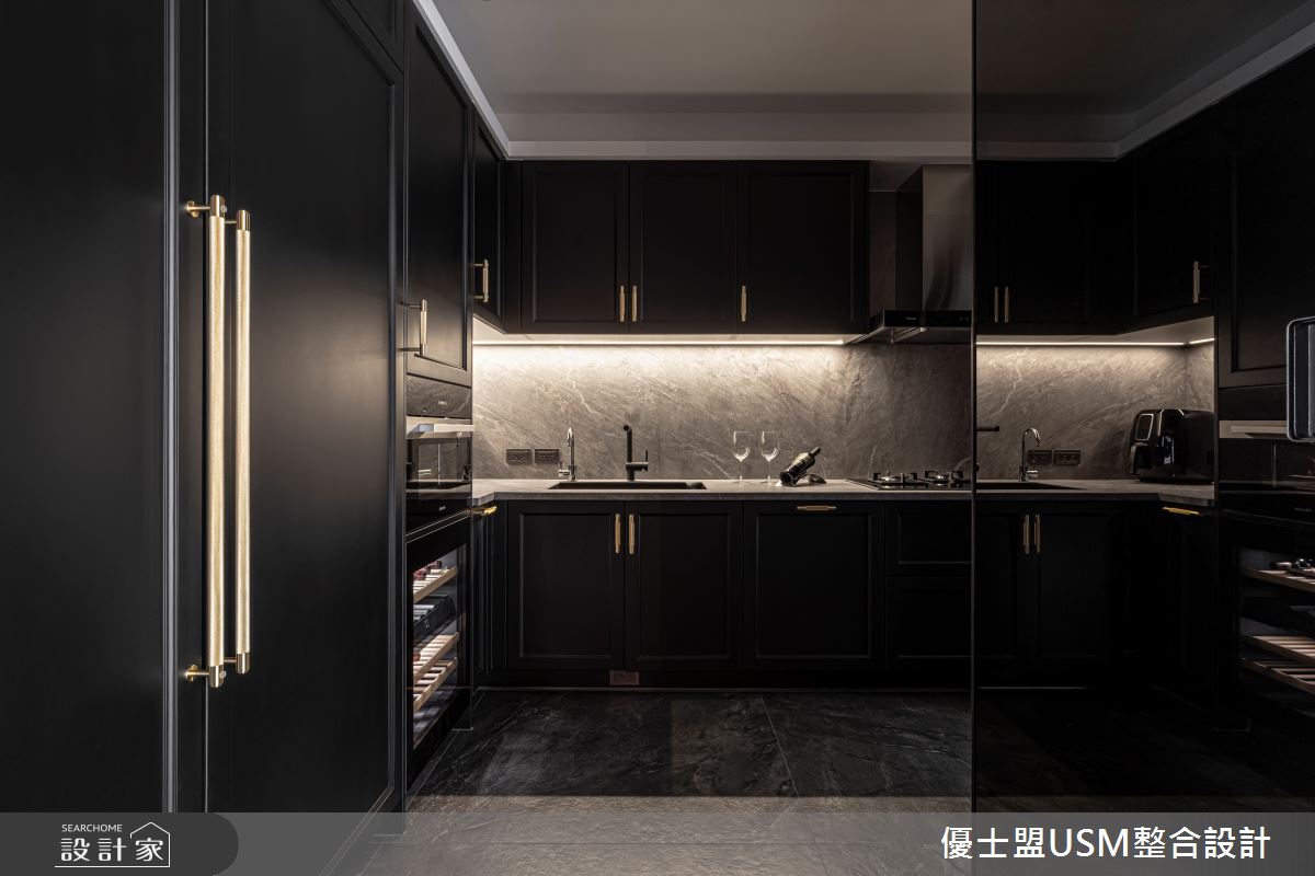 80坪中古屋(5~15年)＿現代風廚房案例圖片＿優士盟整合設計有限公司＿優士盟_35.藝術饗宴80坪現代風之26