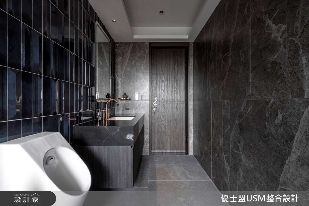 80坪中古屋(5~15年)＿現代風浴室案例圖片＿優士盟整合設計有限公司＿優士盟_35.藝術饗宴80坪現代風之30
