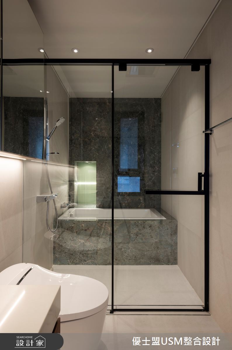 90坪中古屋(5~15年)＿人文禪風浴室案例圖片＿優士盟整合設計有限公司＿優士盟_38.台北90坪人文禪風之27