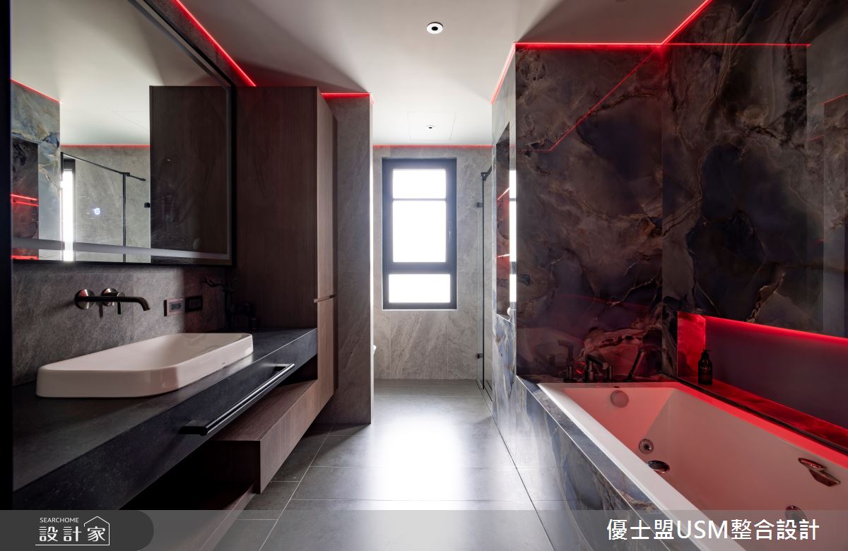 90坪中古屋(5~15年)＿人文禪風浴室案例圖片＿優士盟整合設計有限公司＿優士盟_38.台北90坪人文禪風之30