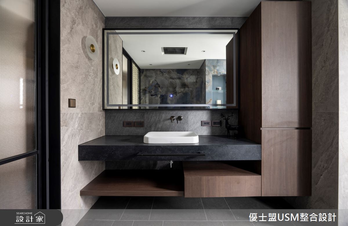 90坪中古屋(5~15年)＿人文禪風浴室案例圖片＿優士盟整合設計有限公司＿優士盟_38.台北90坪人文禪風之33
