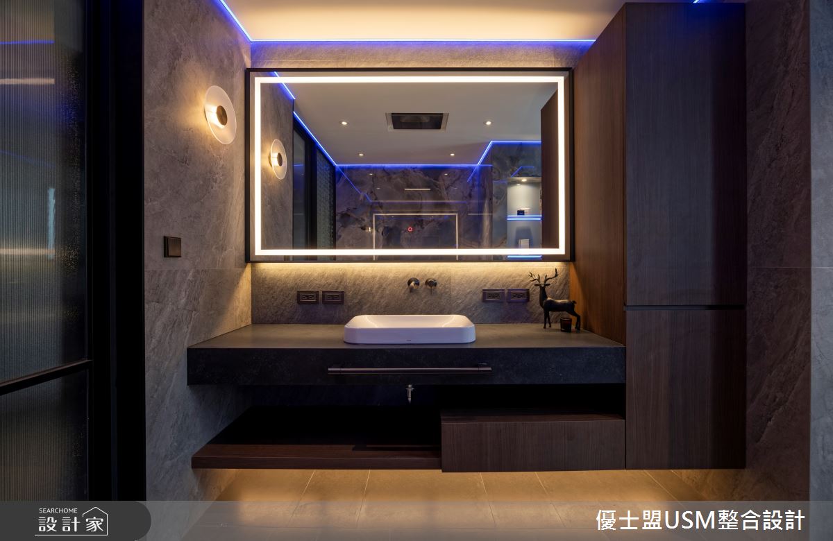 90坪中古屋(5~15年)＿人文禪風浴室案例圖片＿優士盟整合設計有限公司＿優士盟_38.台北90坪人文禪風之34