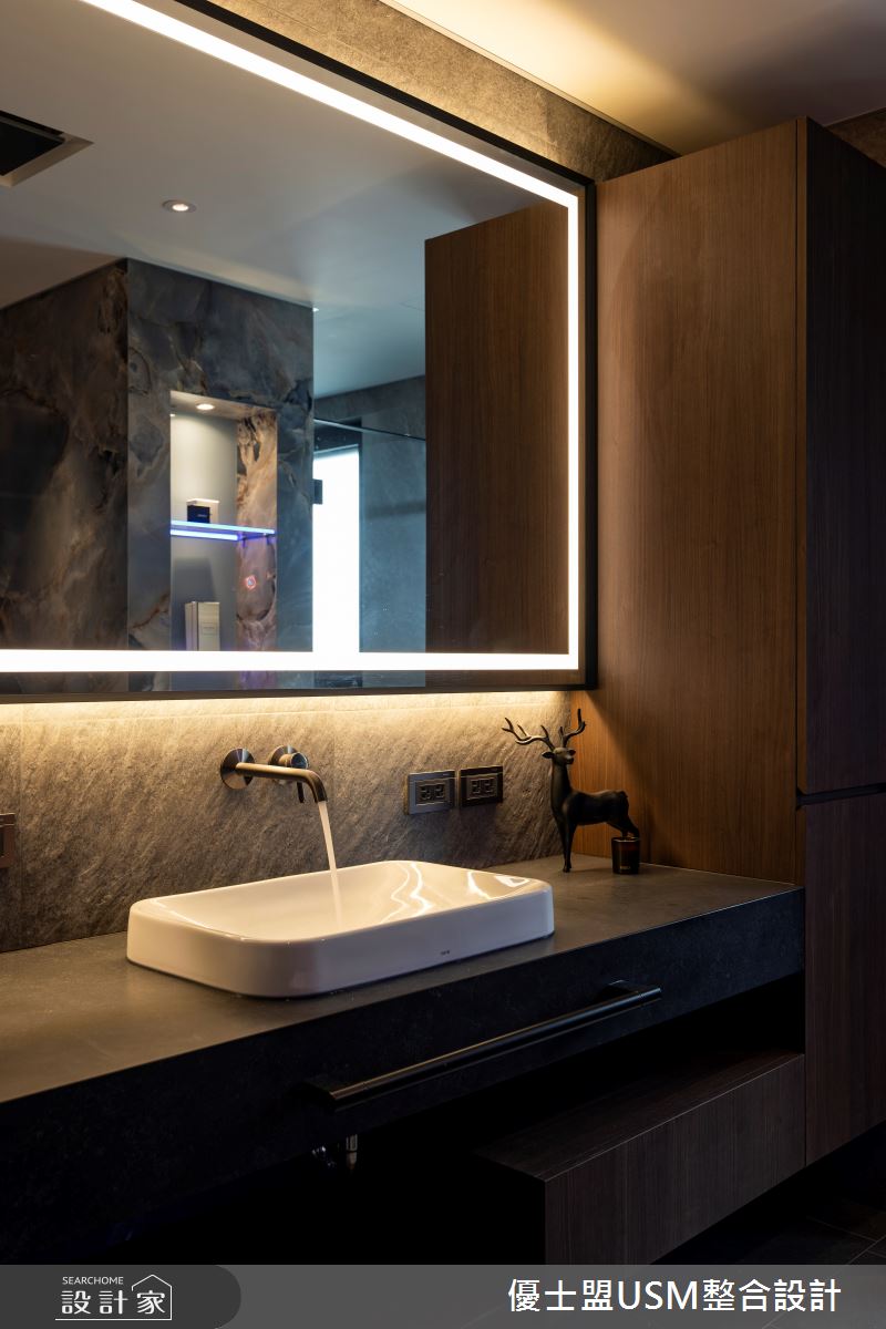 90坪中古屋(5~15年)＿人文禪風浴室案例圖片＿優士盟整合設計有限公司＿優士盟_38.台北90坪人文禪風之37