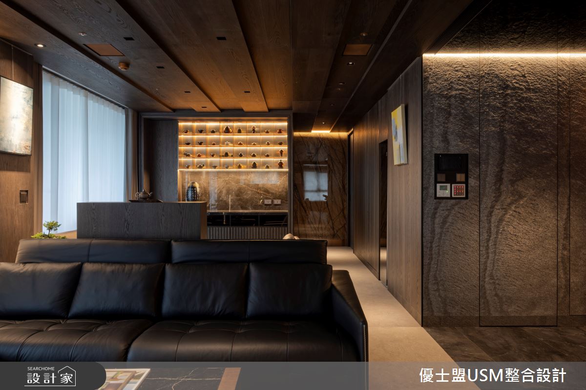 90坪中古屋(5~15年)＿人文禪風客廳案例圖片＿優士盟整合設計有限公司＿優士盟_38.台北90坪人文禪風之6