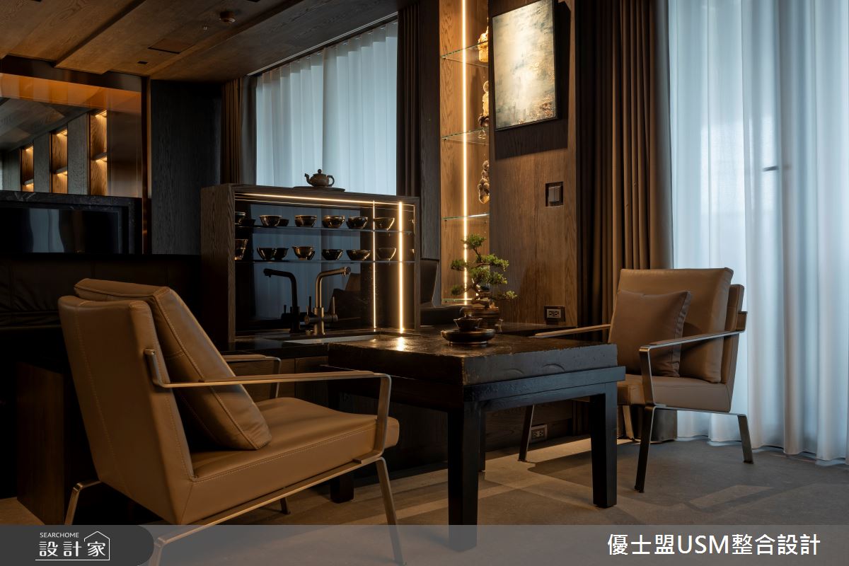 90坪中古屋(5~15年)＿人文禪風客廳案例圖片＿優士盟整合設計有限公司＿優士盟_38.台北90坪人文禪風之7