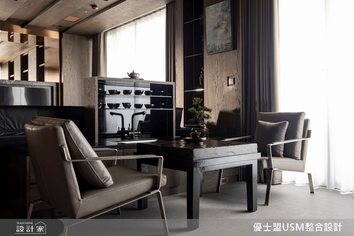 90坪中古屋(5~15年)＿人文禪風客廳案例圖片＿優士盟整合設計有限公司＿優士盟_38.台北90坪人文禪風之8