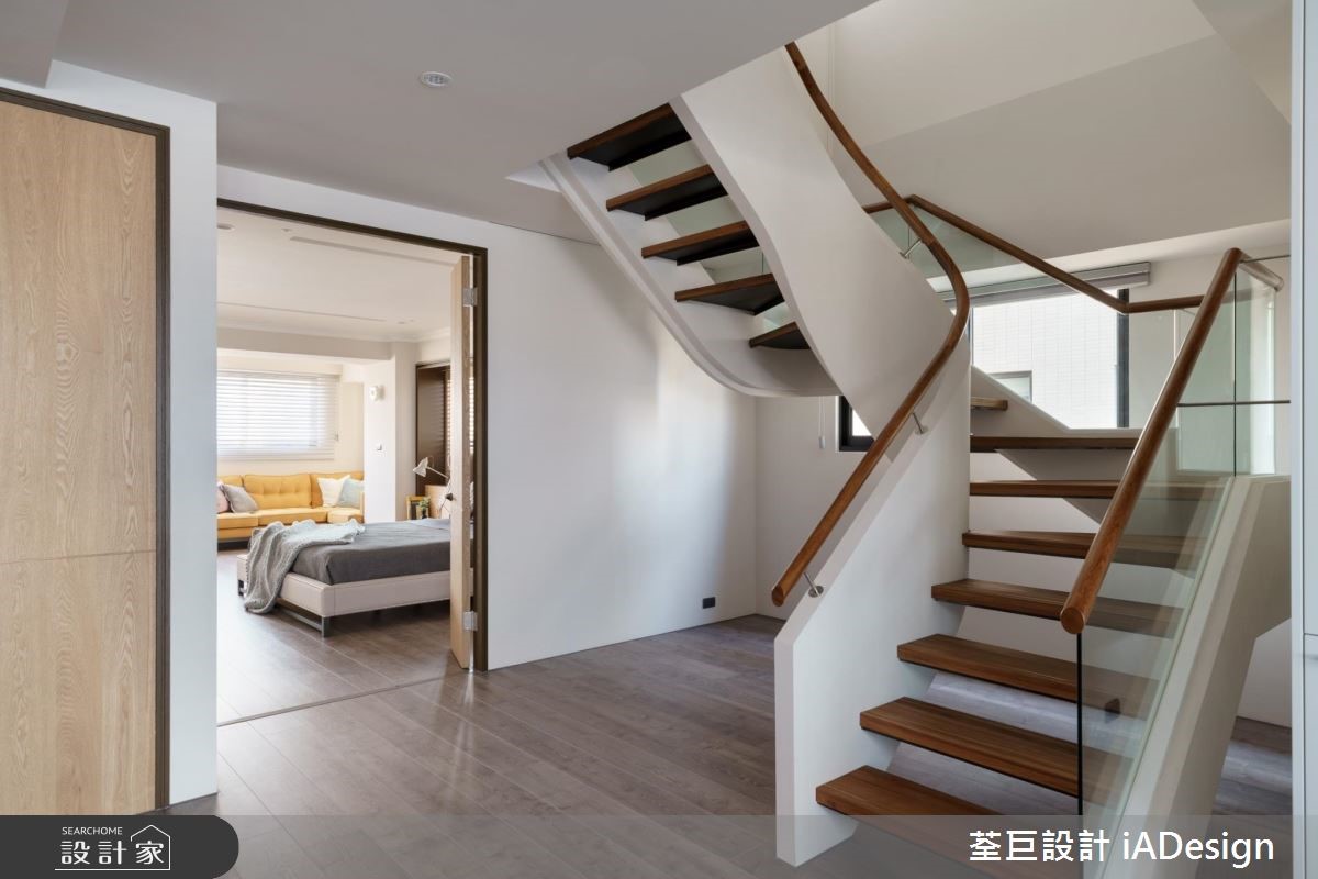 60坪新成屋(5年以下)＿美式風樓梯案例圖片＿荃巨設計 change by design＿荃巨_16之11