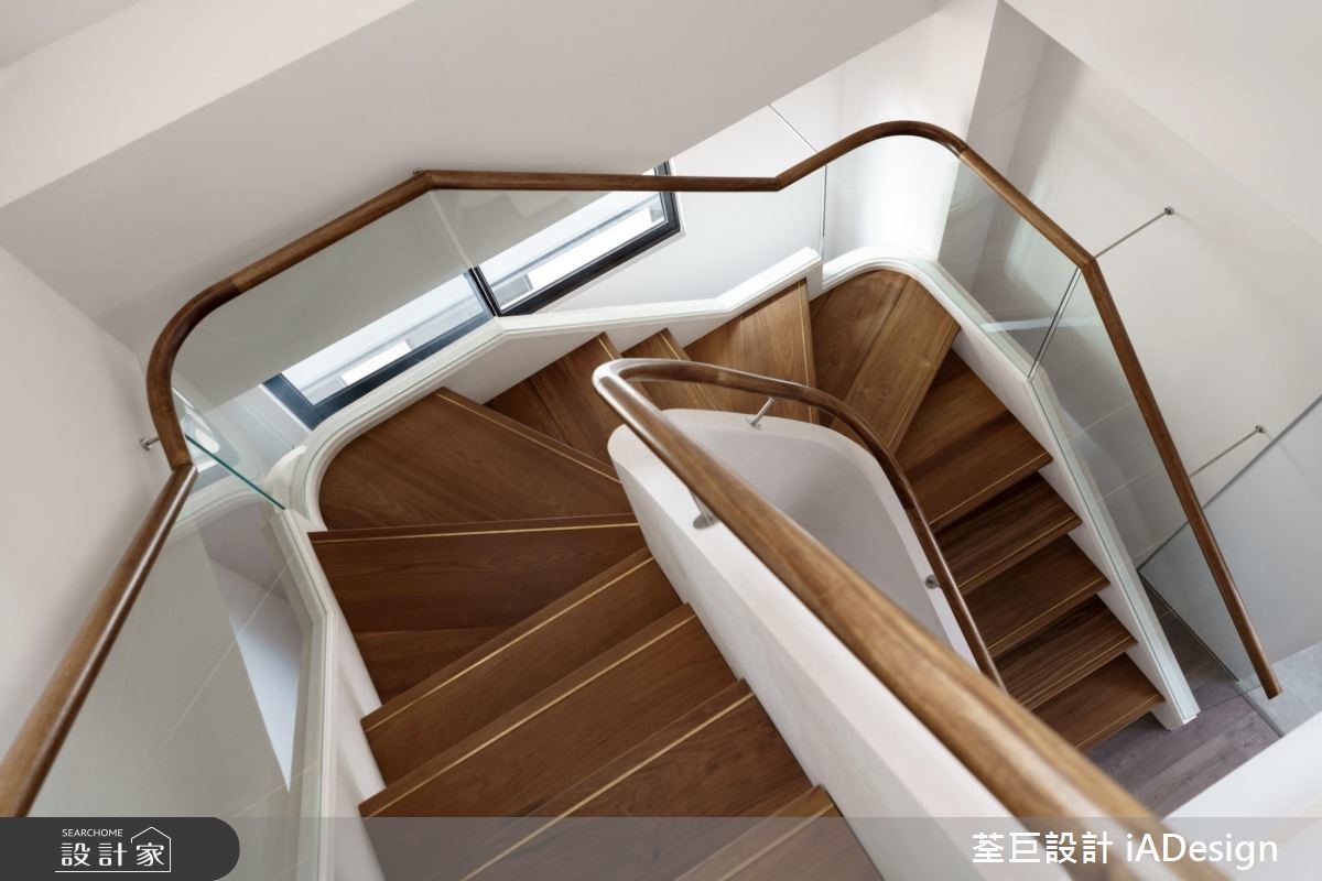 60坪新成屋(5年以下)＿美式風樓梯案例圖片＿荃巨設計 change by design＿荃巨_16之19