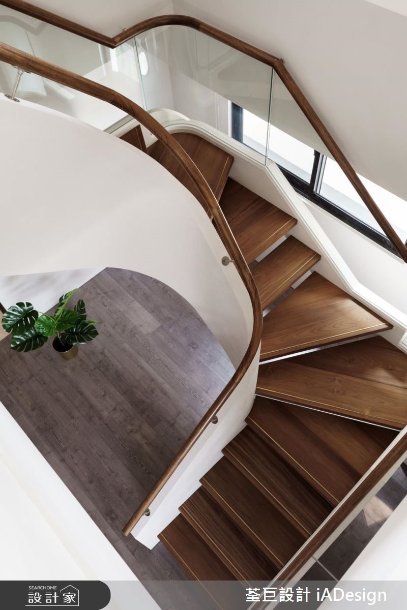 60坪新成屋(5年以下)＿美式風樓梯案例圖片＿荃巨設計 change by design＿荃巨_16之18