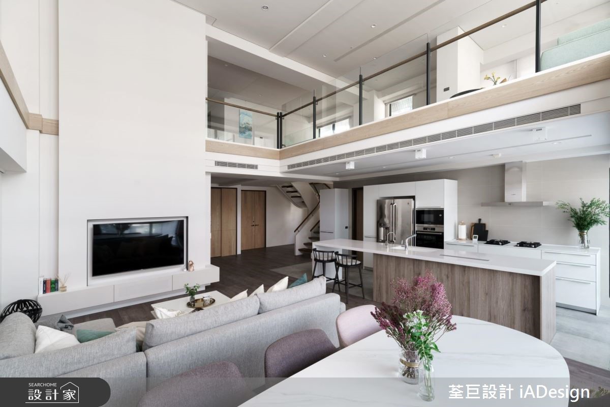 60坪新成屋(5年以下)＿美式風客廳餐廳廚房案例圖片＿荃巨設計 change by design＿荃巨_16之2