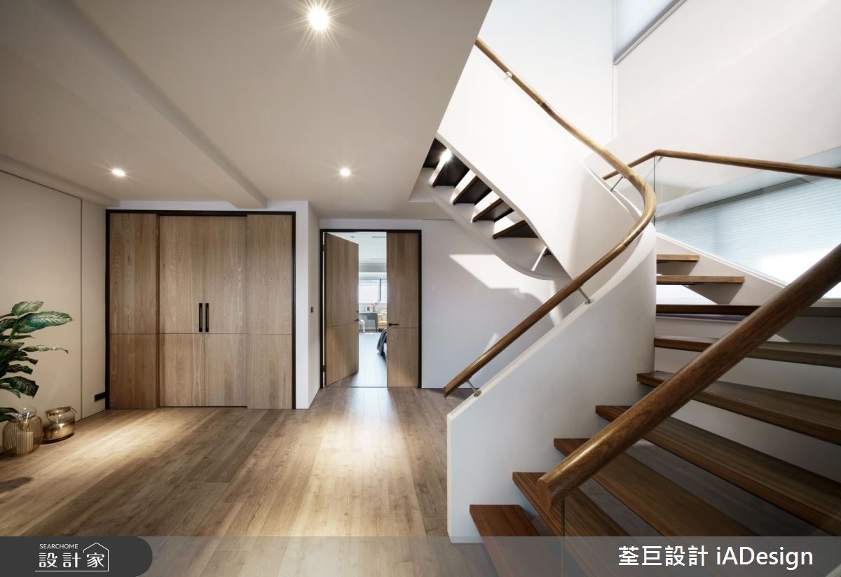 60坪新成屋(5年以下)＿美式風樓梯案例圖片＿荃巨設計 change by design＿荃巨_16之10