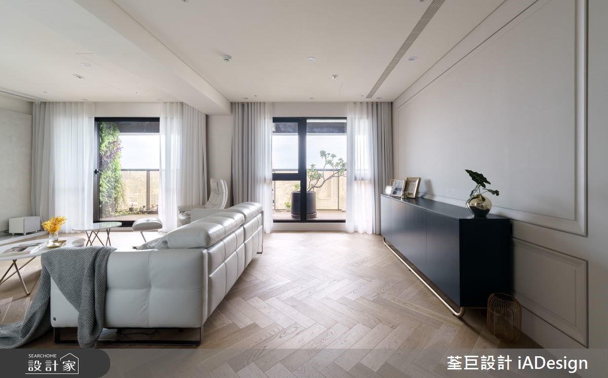 60坪新成屋(5年以下)＿美式風客廳案例圖片＿荃巨設計 change by design＿荃巨_18之6