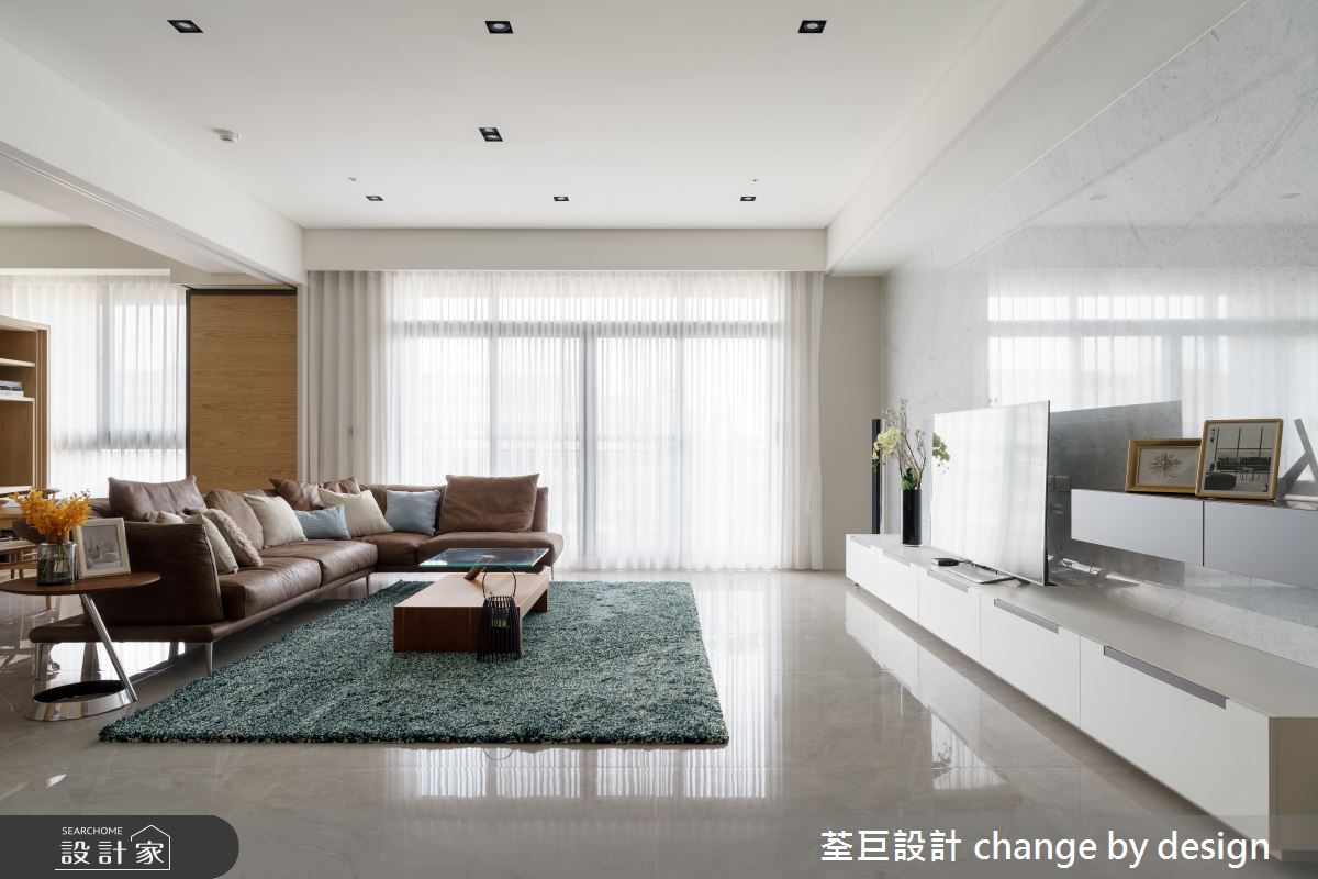 70坪新成屋(5年以下)＿美式風客廳案例圖片＿荃巨設計 change by design＿荃巨_20之1
