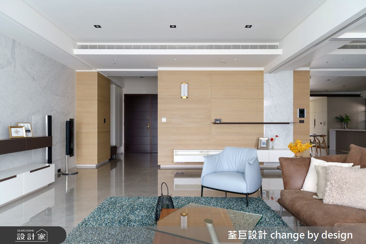 70坪新成屋(5年以下)＿美式風玄關客廳案例圖片＿荃巨設計 change by design＿荃巨_20之4