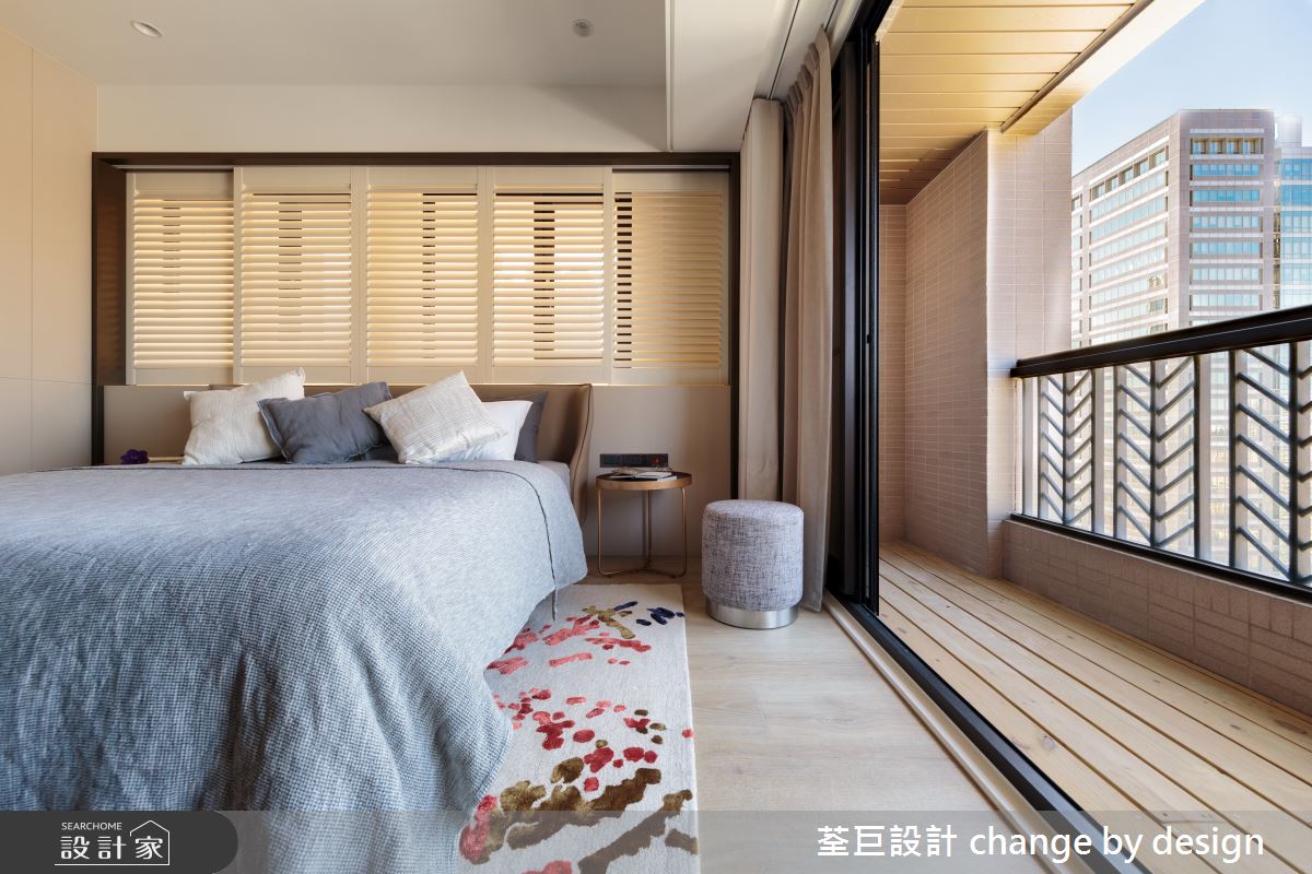 70坪新成屋(5年以下)＿美式風臥室陽台案例圖片＿荃巨設計 change by design＿荃巨_22之11
