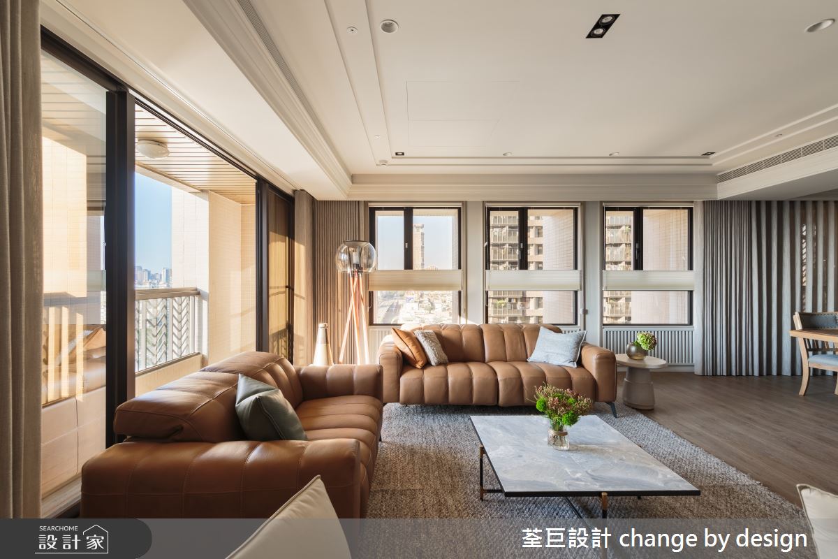 70坪新成屋(5年以下)＿美式風客廳案例圖片＿荃巨設計 change by design＿荃巨_22之7