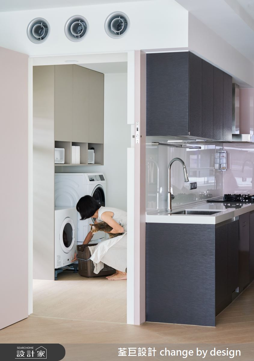 65坪中古屋(5~15年)＿美式風廚房案例圖片＿荃巨設計 change by design＿荃巨_24之4