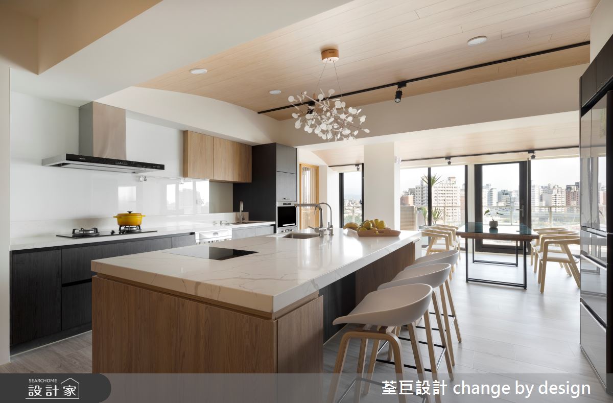 65坪中古屋(5~15年)＿日式無印風廚房中島案例圖片＿荃巨設計 change by design＿荃巨_25之13