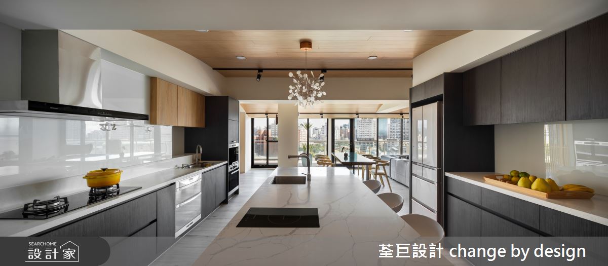 65坪中古屋(5~15年)＿日式無印風廚房中島案例圖片＿荃巨設計 change by design＿荃巨_25之10