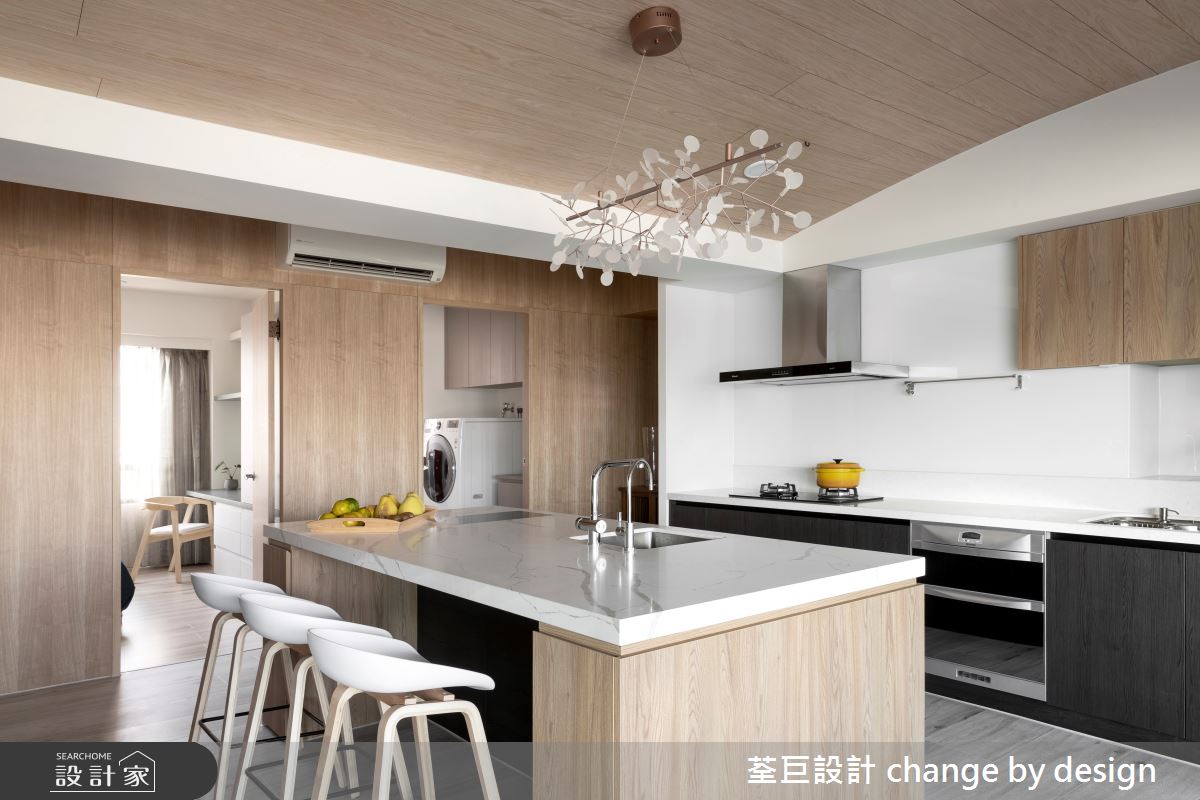 65坪中古屋(5~15年)＿日式無印風廚房中島案例圖片＿荃巨設計 change by design＿荃巨_25之11
