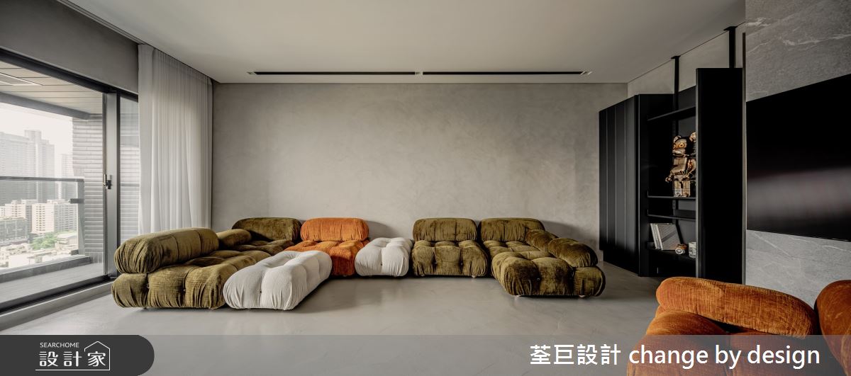 64坪預售屋＿混搭風客廳案例圖片＿荃巨設計 change by design＿荃巨_28之5