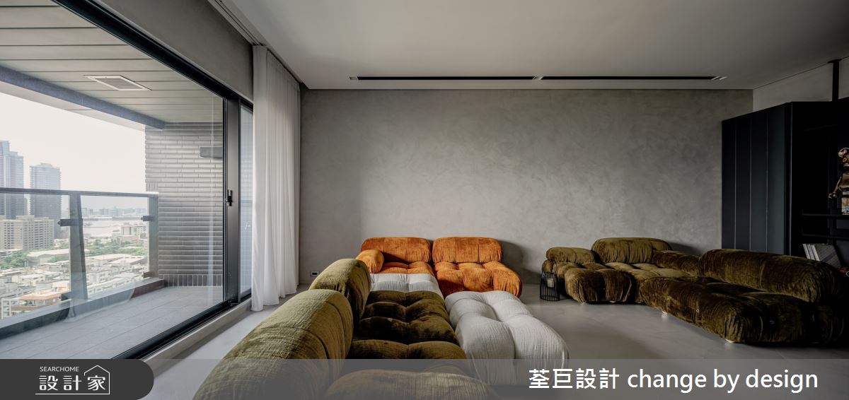 64坪預售屋＿混搭風客廳陽台案例圖片＿荃巨設計 change by design＿荃巨_28之333