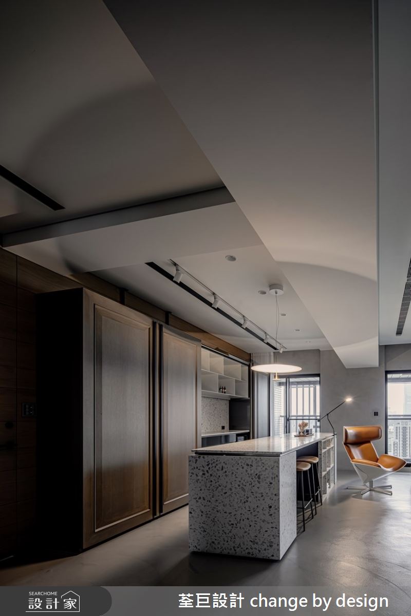 64坪預售屋＿混搭風客廳工作區案例圖片＿荃巨設計 change by design＿荃巨_28之1