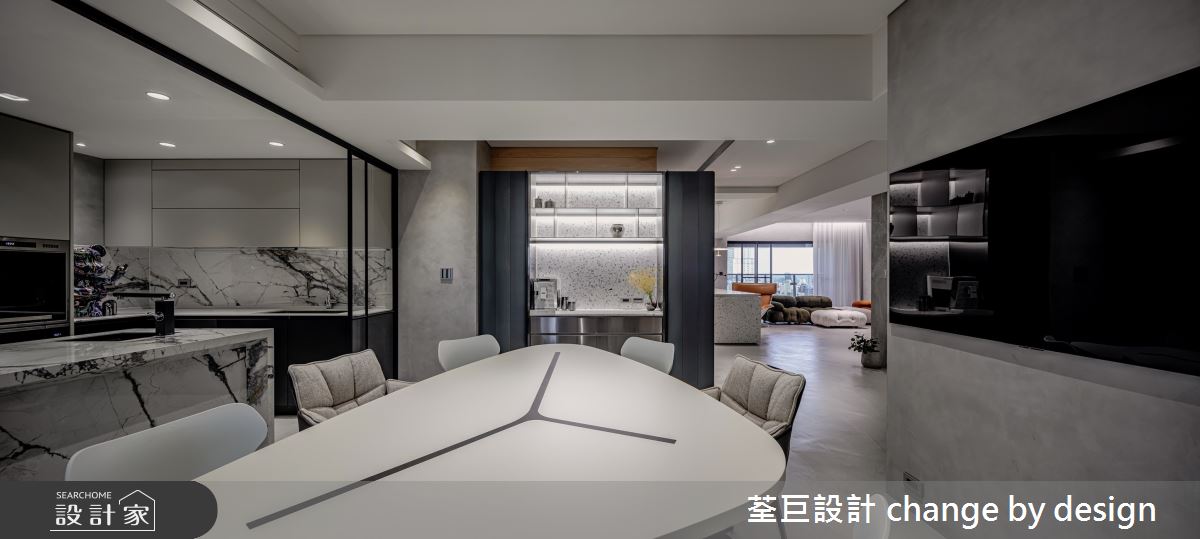 64坪預售屋＿混搭風餐廳廚房案例圖片＿荃巨設計 change by design＿荃巨_28之14