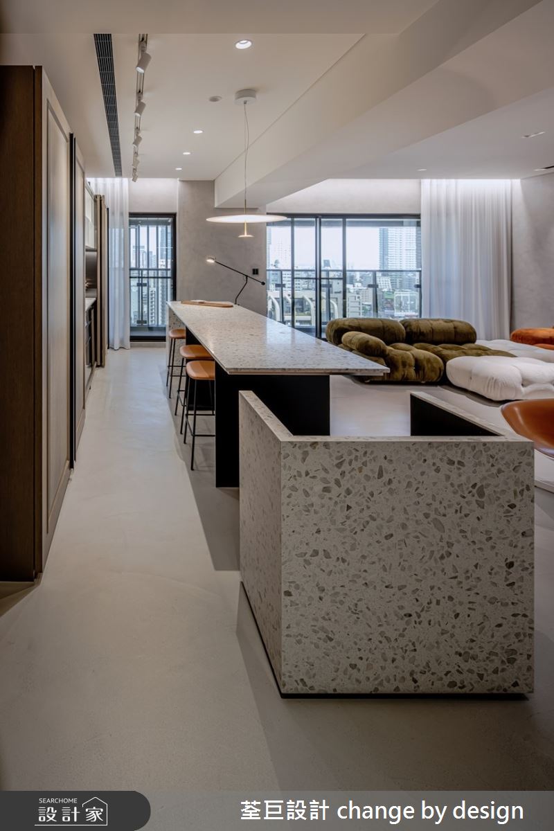 64坪預售屋＿混搭風客廳工作區案例圖片＿荃巨設計 change by design＿荃巨_28之3