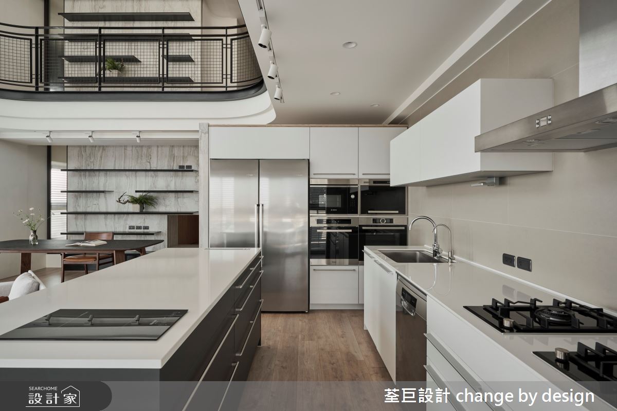 60坪新成屋(5年以下)＿混搭風餐廳廚房中島案例圖片＿荃巨設計 change by design＿荃巨_30之3
