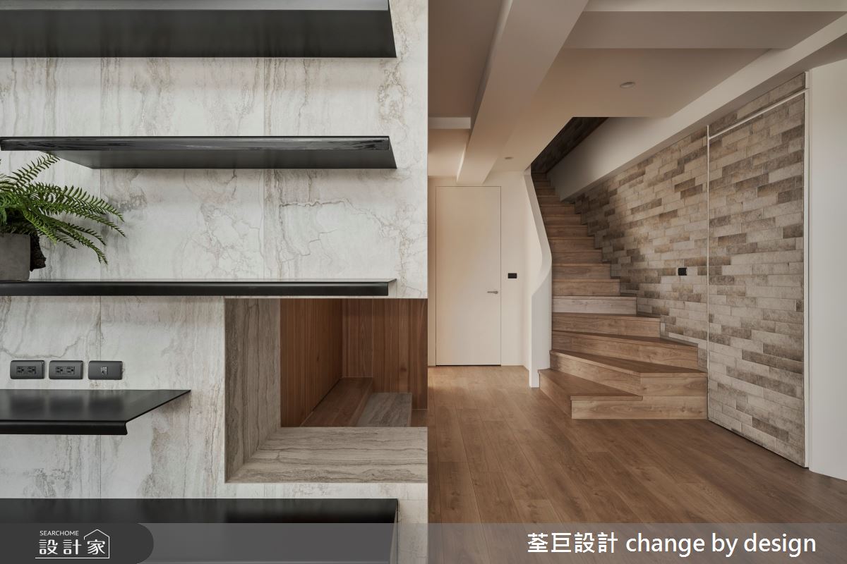 60坪新成屋(5年以下)＿混搭風樓梯案例圖片＿荃巨設計 change by design＿荃巨_30之18