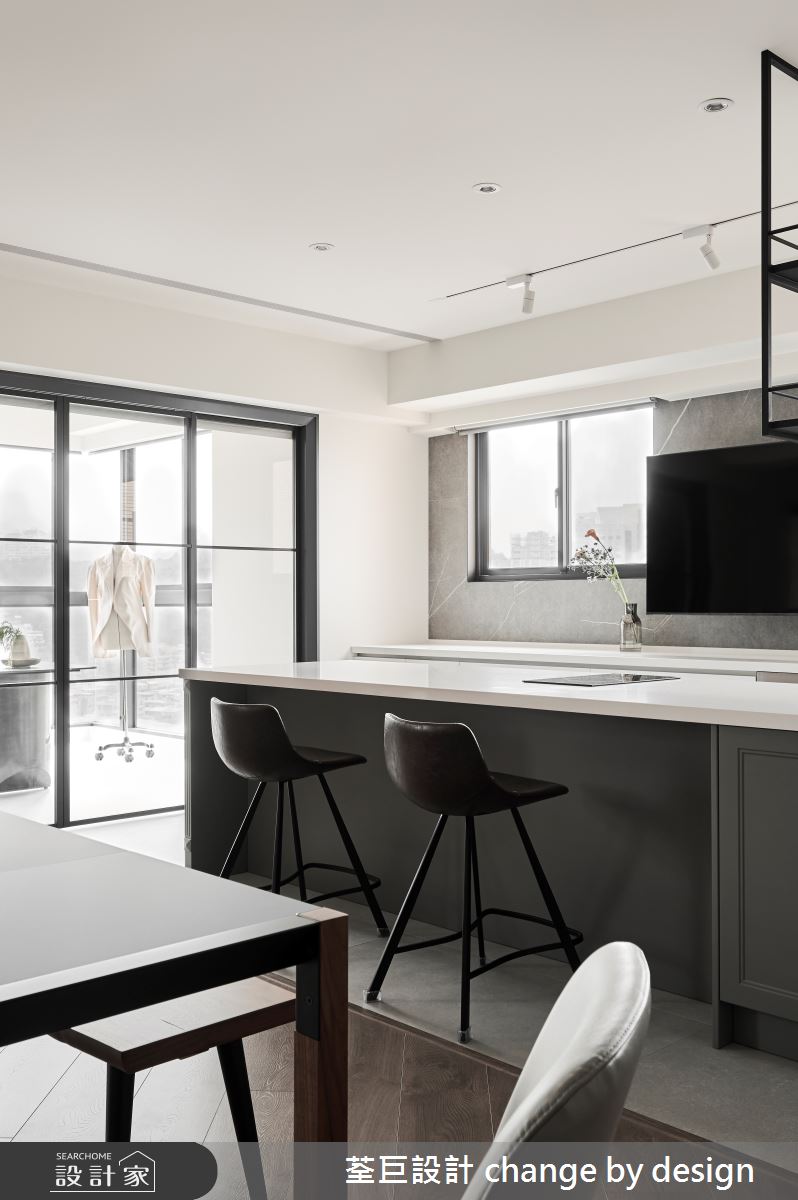 68坪中古屋(5~15年)＿混搭風廚房中島案例圖片＿荃巨設計 change by design＿荃巨_31之11