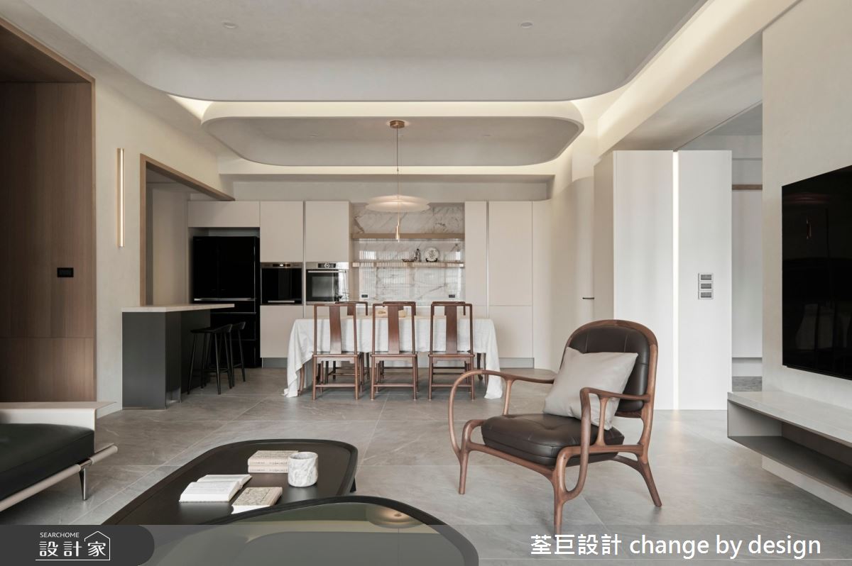 65坪中古屋(5~15年)＿現代風客廳餐廳廚房案例圖片＿荃巨設計 change by design＿荃巨_32之5