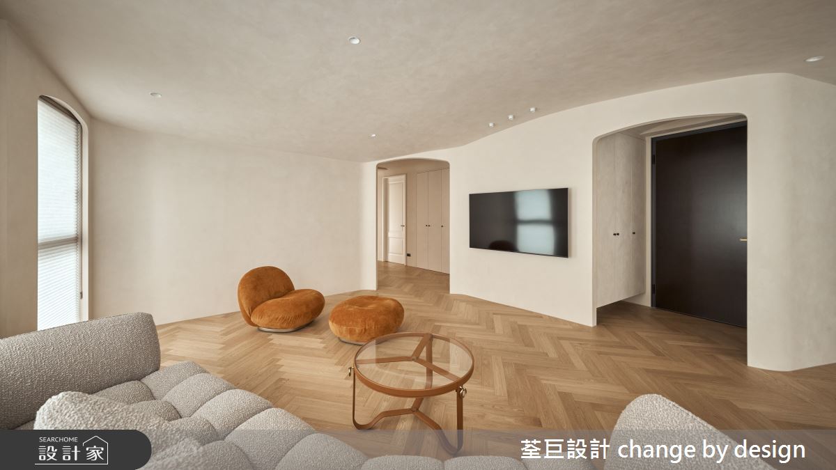 35坪新古屋(10年以下)＿混搭風玄關客廳案例圖片＿荃巨設計 change by design＿荃巨_37之2