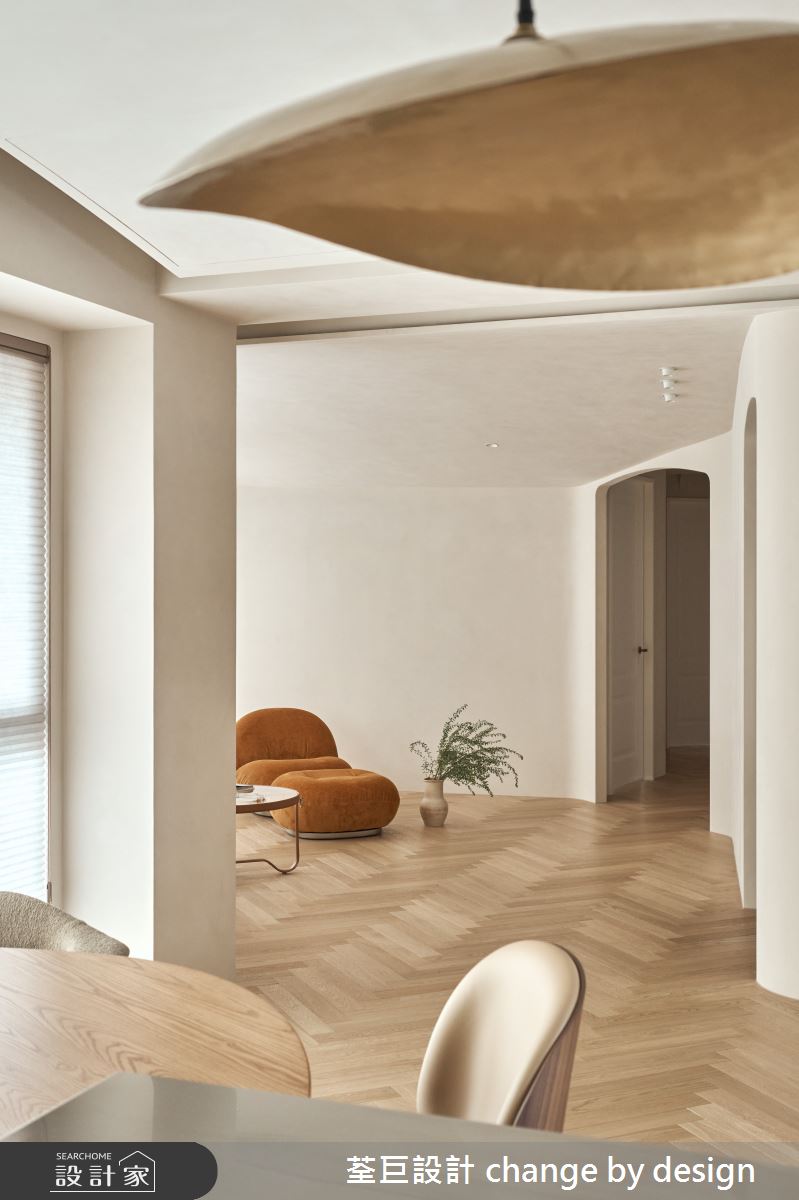 35坪新古屋(10年以下)＿混搭風客廳餐廳中島案例圖片＿荃巨設計 change by design＿荃巨_37之12