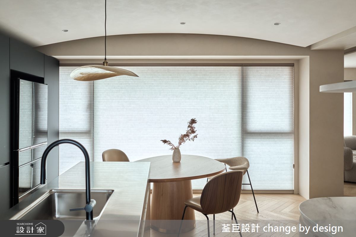 35坪新古屋(10年以下)＿混搭風餐廳中島案例圖片＿荃巨設計 change by design＿荃巨_37之24