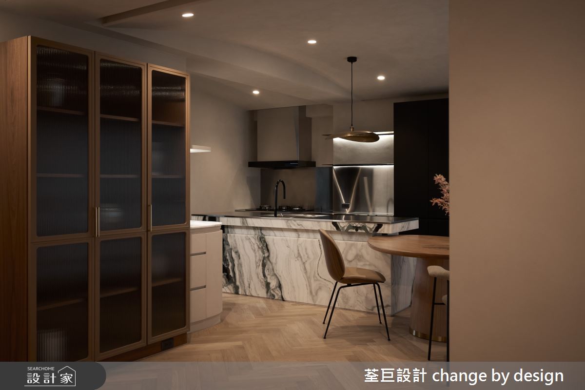 35坪新古屋(10年以下)＿混搭風餐廳廚房中島案例圖片＿荃巨設計 change by design＿荃巨_37之30