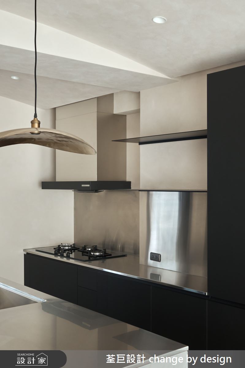 35坪新古屋(10年以下)＿混搭風廚房中島案例圖片＿荃巨設計 change by design＿荃巨_37之28
