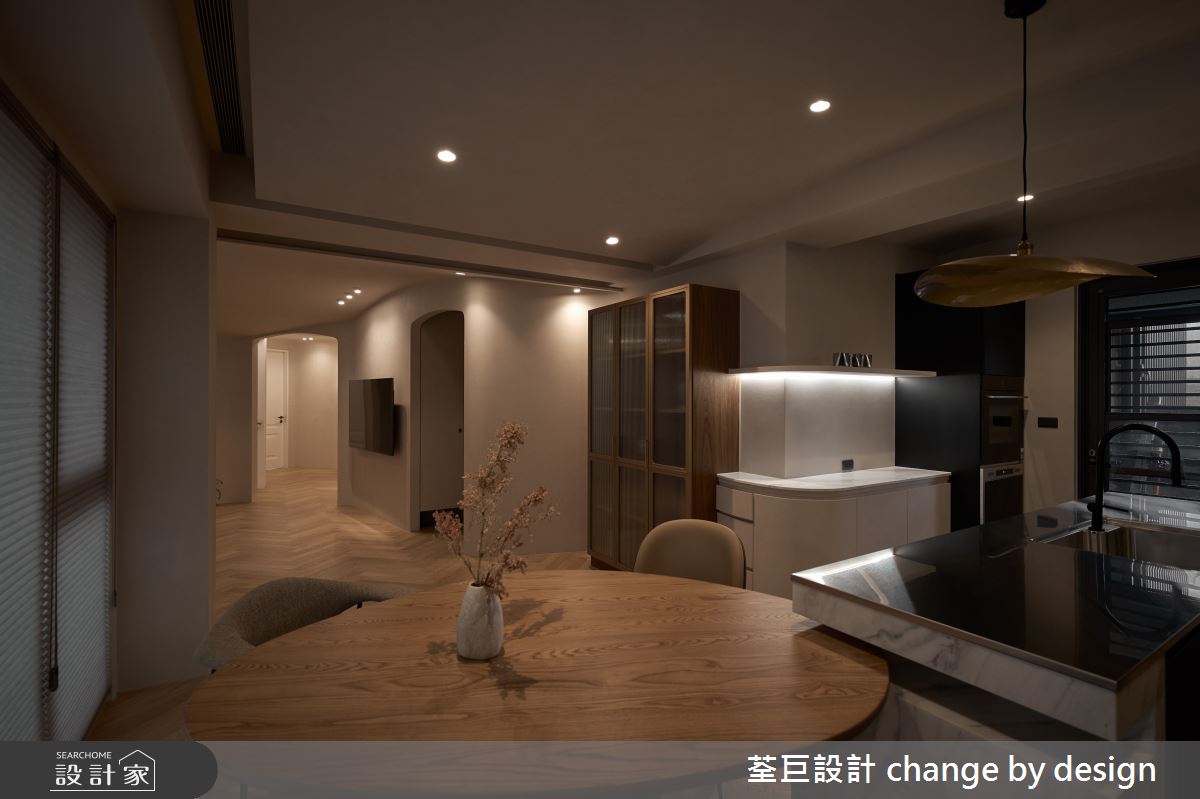 35坪新古屋(10年以下)＿混搭風餐廳中島案例圖片＿荃巨設計 change by design＿荃巨_37之31