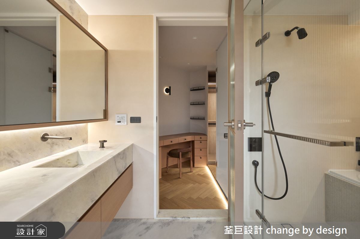 35坪新古屋(10年以下)＿混搭風更衣間浴室案例圖片＿荃巨設計 change by design＿荃巨_37之49