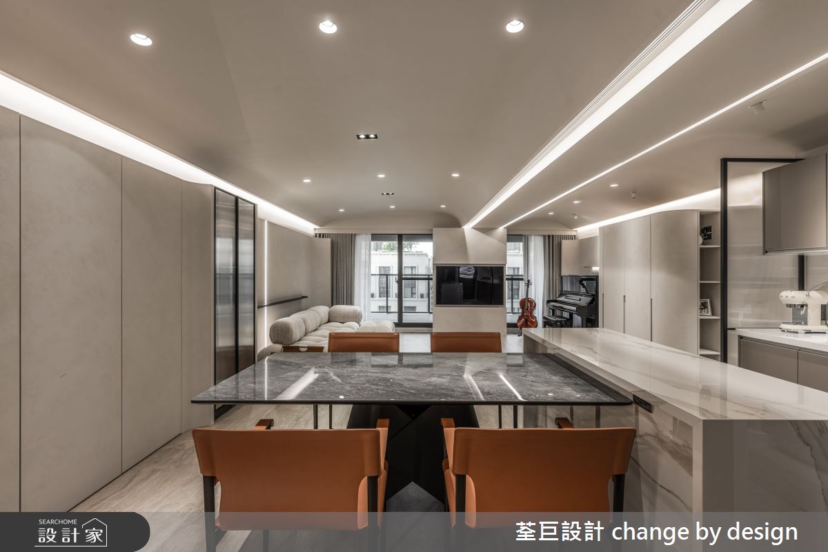 30坪新成屋(5年以下)＿現代風餐廳中島案例圖片＿荃巨設計 change by design＿荃巨_38之28