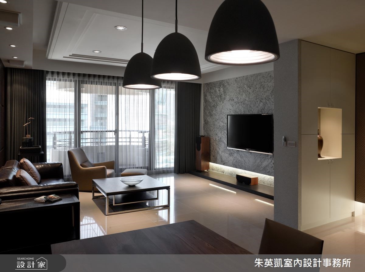 50坪新成屋(5年以下)＿現代風客廳案例圖片＿朱英凱室內設計事務所＿朱英凱_03之2