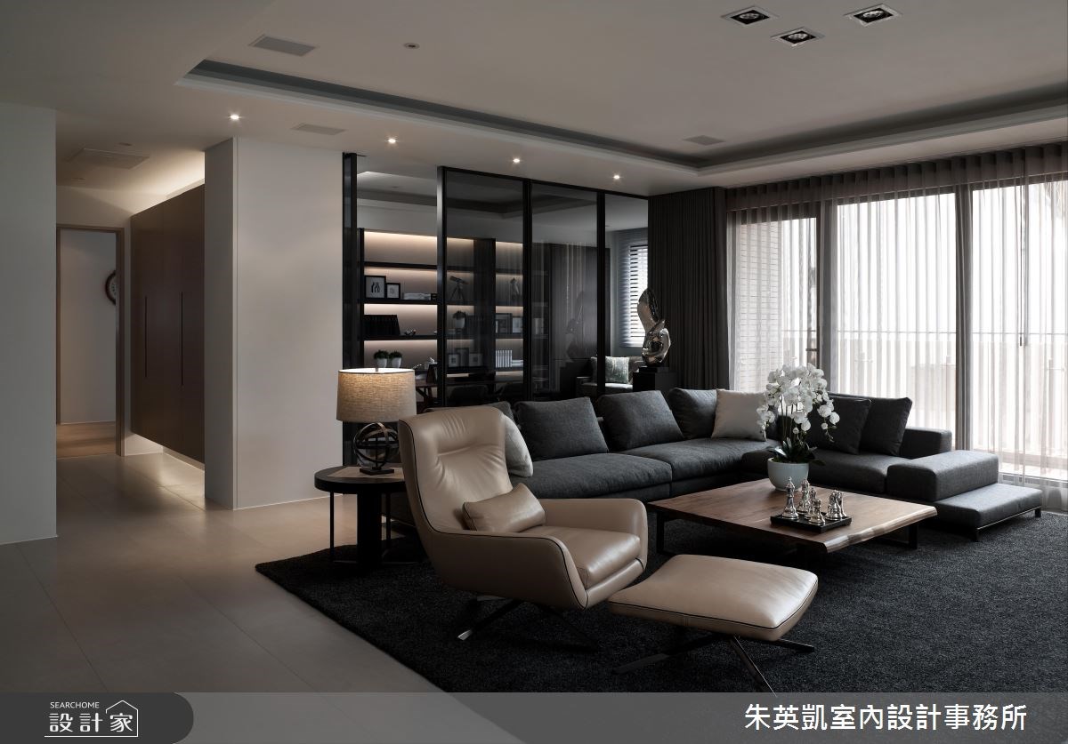 100坪新成屋(5年以下)＿現代風客廳案例圖片＿朱英凱室內設計事務所＿朱英凱_05之6