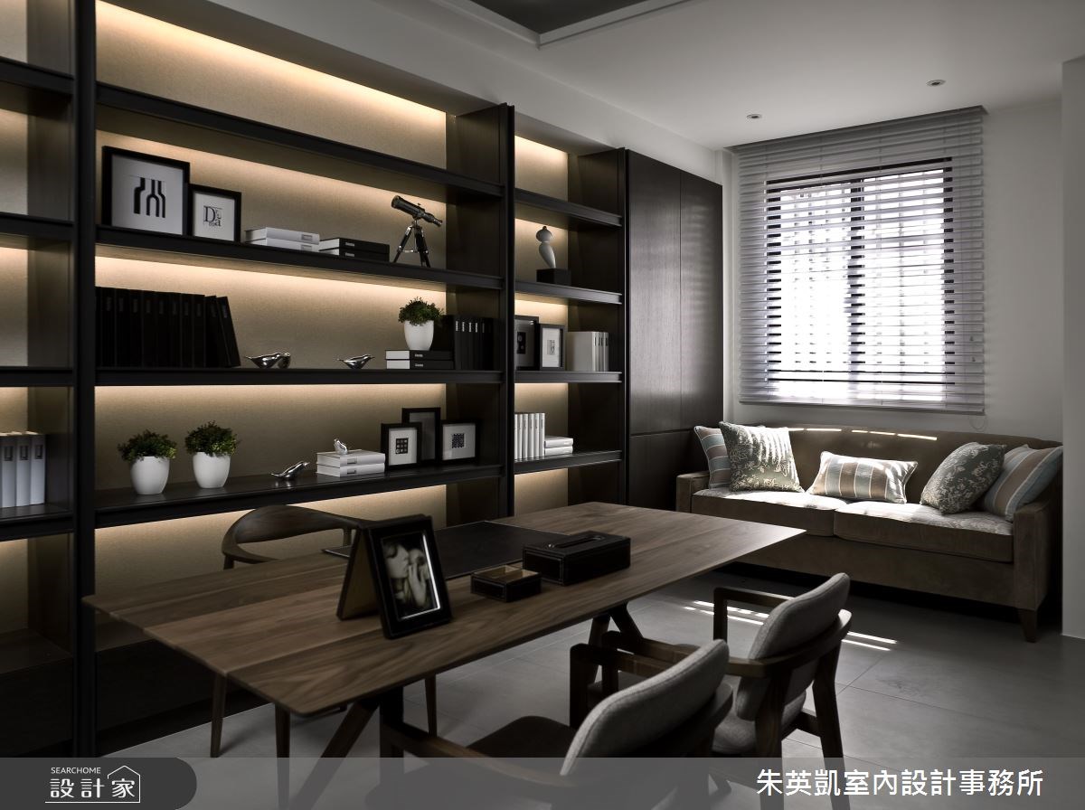 100坪新成屋(5年以下)＿現代風書房案例圖片＿朱英凱室內設計事務所＿朱英凱_05之12